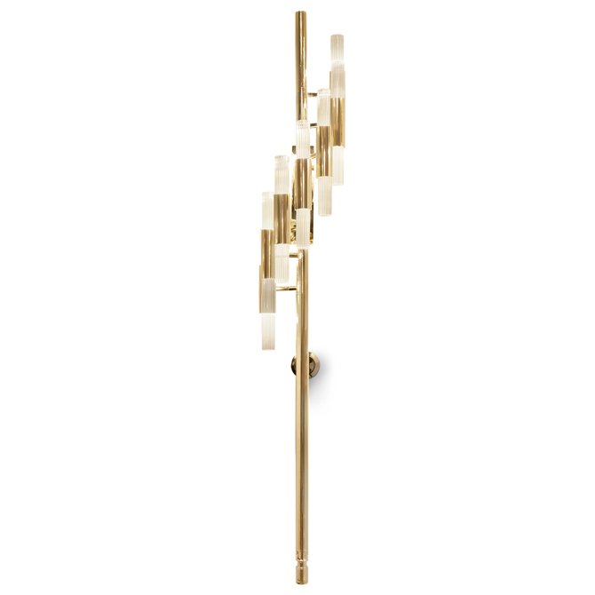 Бра WATERFALL TORCH WALL Золотой Прозрачный Бра WATERFALL TORCH WALL Золотой Прозрачный в Липецке | Loft Concept