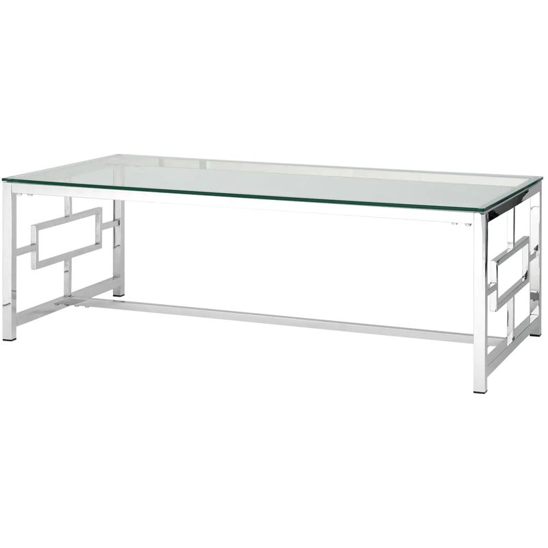 Столик кофейный Milan Tables Silver Серебряный Прозрачное Стекло Столик кофейный Milan Tables Silver Серебряный Прозрачное Стекло в Липецке | Loft Concept