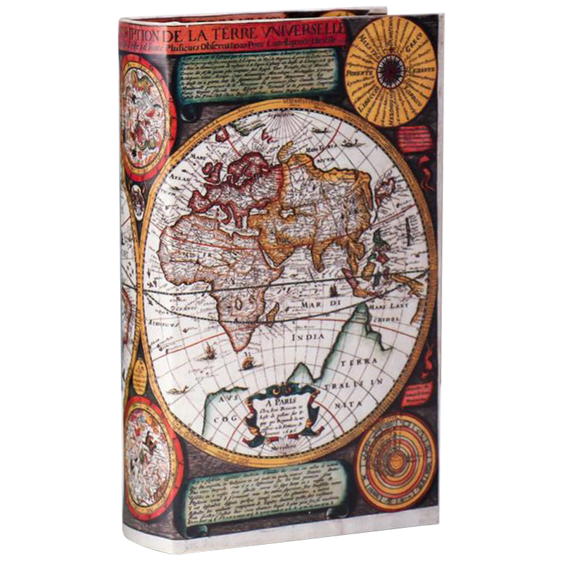 Шкатулка-книга Map of The World Book Box Мульти Шкатулка-книга Map of The World Book Box Мульти в Липецке | Loft Concept