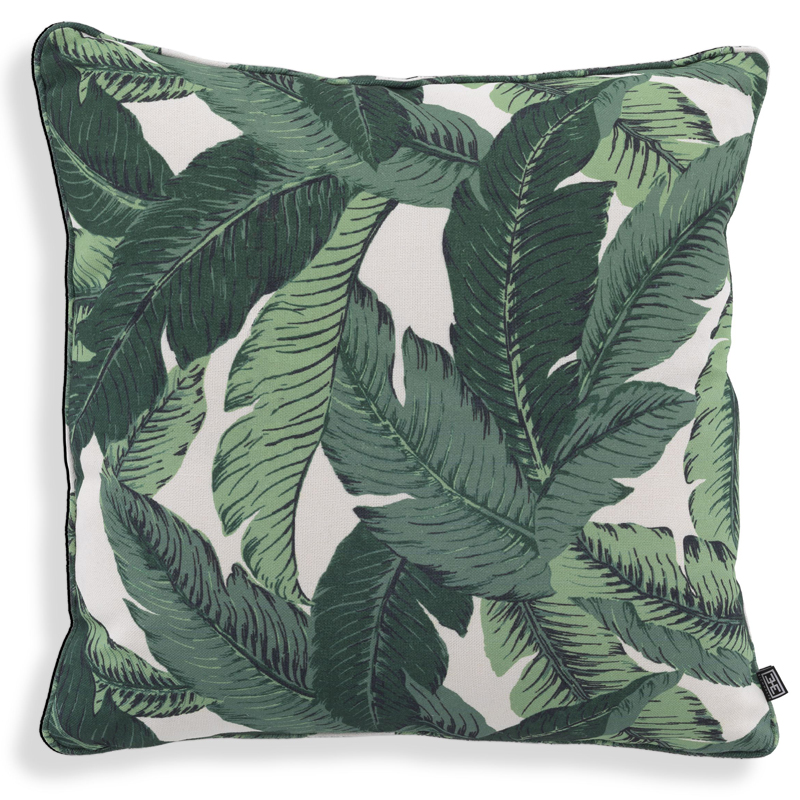 Подушка Eichholtz Pillow Mustique L Белый Зеленый Подушка Eichholtz Pillow Mustique L Белый Зеленый в Липецке | Loft Concept