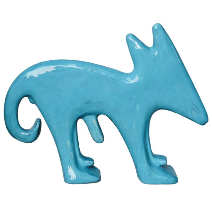 Керамическая собака Gerard Druye Ceramics Бирюзовый Керамическая собака Gerard Druye Ceramics Бирюзовый в Липецке | Loft Concept