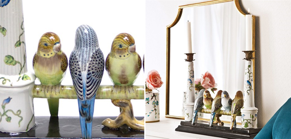 Двойной подсвечник Five Budgies Двойной подсвечник Five Budgies - Loft-Concept в Липецке