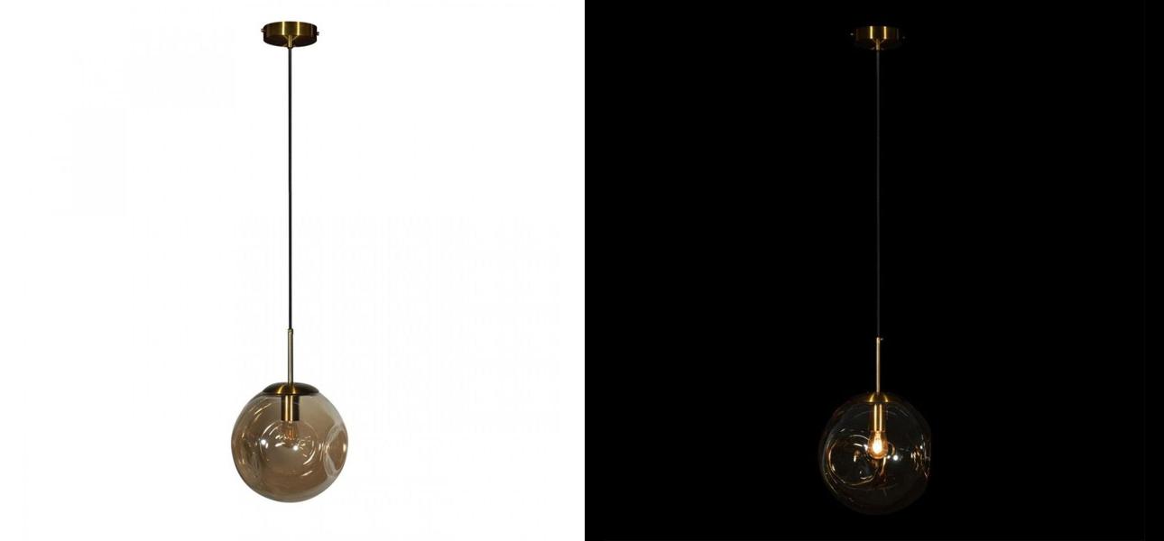 Подвесной светильник multicolored bubbles Янтарный диаметр 25 - фото №1