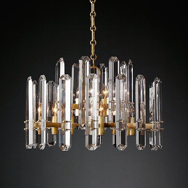 Люстра Restoration Hardware BONNINGTON Chandelier Латунь Прозрачное Стекло Люстра Restoration Hardware BONNINGTON Chandelier Латунь Прозрачное Стекло в Липецке | Loft Concept