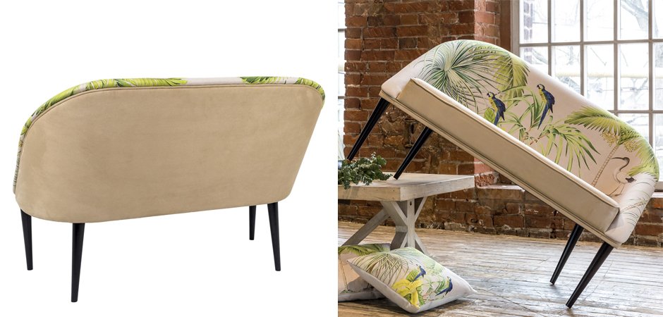 Диван Sofa Jungle Andaman fond bleu Диван Sofa Jungle Andaman fond bleu - Loft-Concept в Липецке