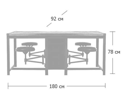 Большой рабочий стол Rupert Work Table Rustic Большой рабочий стол Rupert Work Table Rustic в Липецке