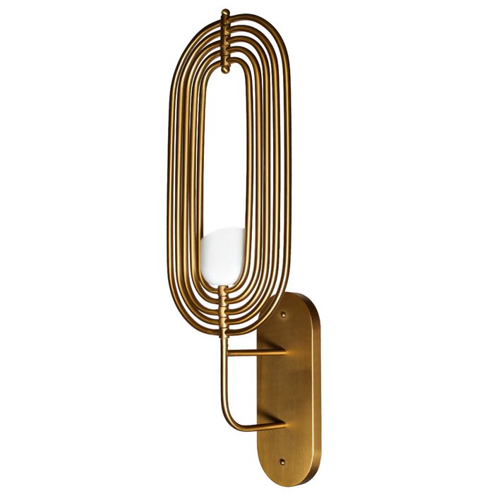 Бра Delightfull TURNER WALL LIGHT Глянцевое золото Белый Бра Delightfull TURNER WALL LIGHT Глянцевое золото Белый в Липецке | Loft Concept