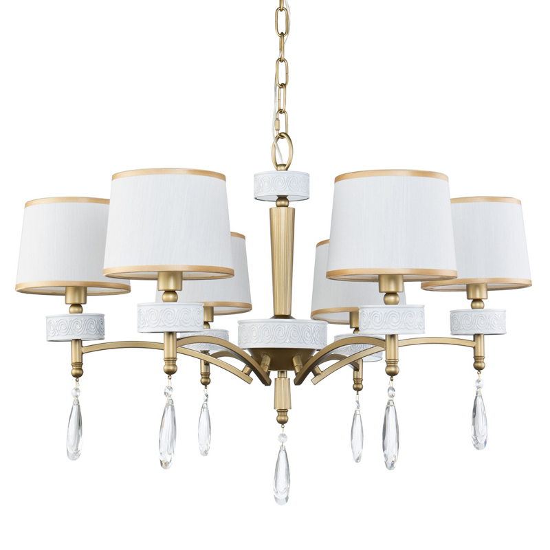 Люстра Dayodore Chandelier 73 Золотой Белый Прозрачный Люстра Dayodore Chandelier 73 Золотой Белый Прозрачный в Липецке | Loft Concept