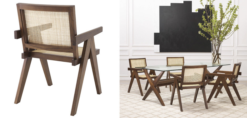 Стул Eichholtz Dining Chair Aristide brown Стул Eichholtz Dining Chair Aristide brown - Loft-Concept в Липецке
