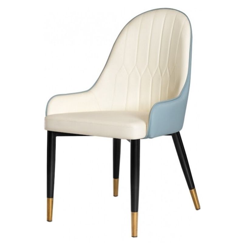Стул Helen Chair Белый Латунь Голубой Черный Стул Helen Chair Белый Латунь Голубой Черный в Липецке | Loft Concept