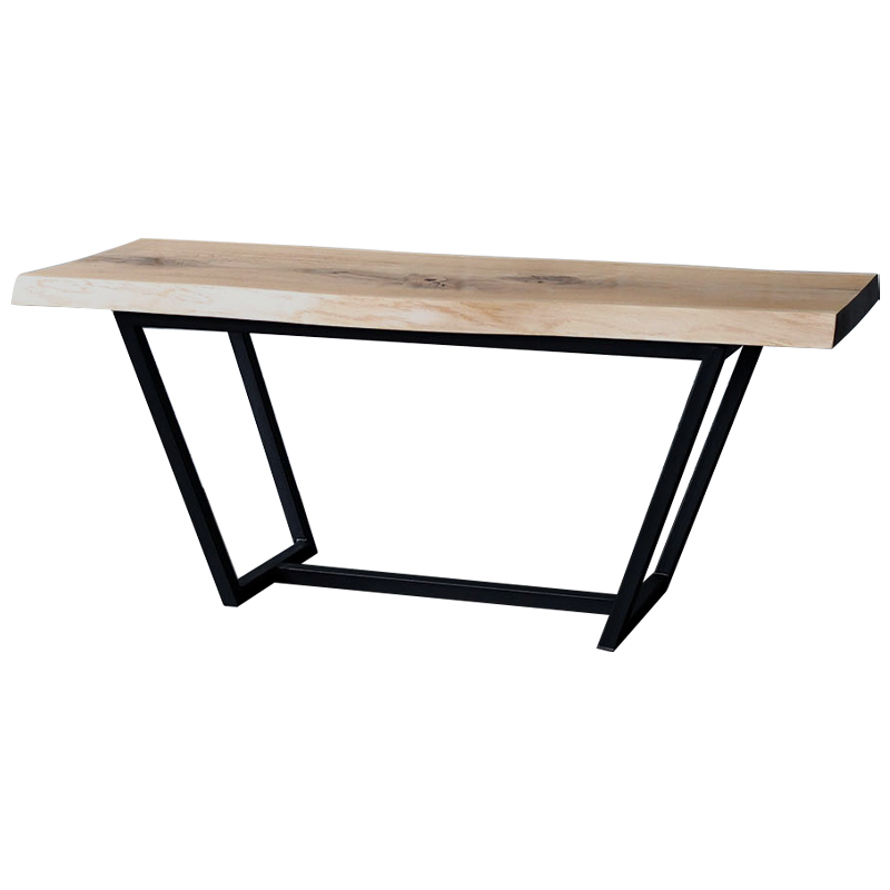Кофейный стол Pike Industrial Metal Rust Coffee Table Черный Светлый дуб Кофейный стол Pike Industrial Metal Rust Coffee Table Черный Светлый дуб в Липецке | Loft Concept