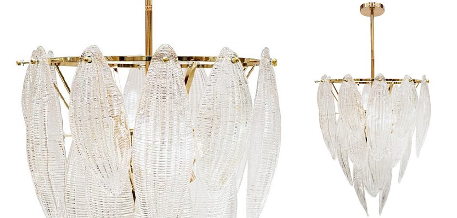 Textured glass Chandelier - фото №1