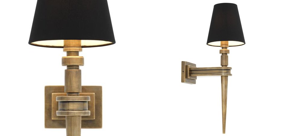 Бра Wall Lamp Waterloo Single Brass Бра Wall Lamp Waterloo Single Brass - Loft-Concept в Липецке