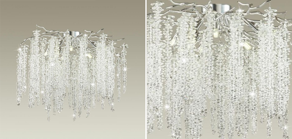 Люстра Хрустальная Fairy Tree Silver на 8 ламп Люстра Хрустальная Fairy Tree Silver на 8 ламп - Loft-Concept в Липецке
