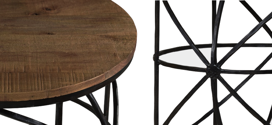 Журнальный стол Industrial Rust Round Sphero Table Журнальный стол Industrial Rust Round Sphero Table - Loft-Concept в Липецке