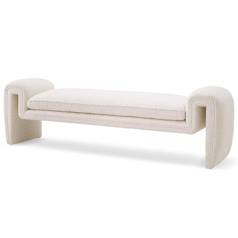 Банкетка Eichholtz Bench Tondo L Белый в Липецке | Loft Concept 