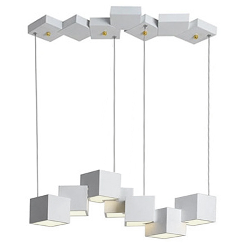 Дизайнерский светодиодный светильник Белый Eight Squares Lamp Белый Дизайнерский светодиодный светильник Белый Eight Squares Lamp Белый в Липецке | Loft Concept