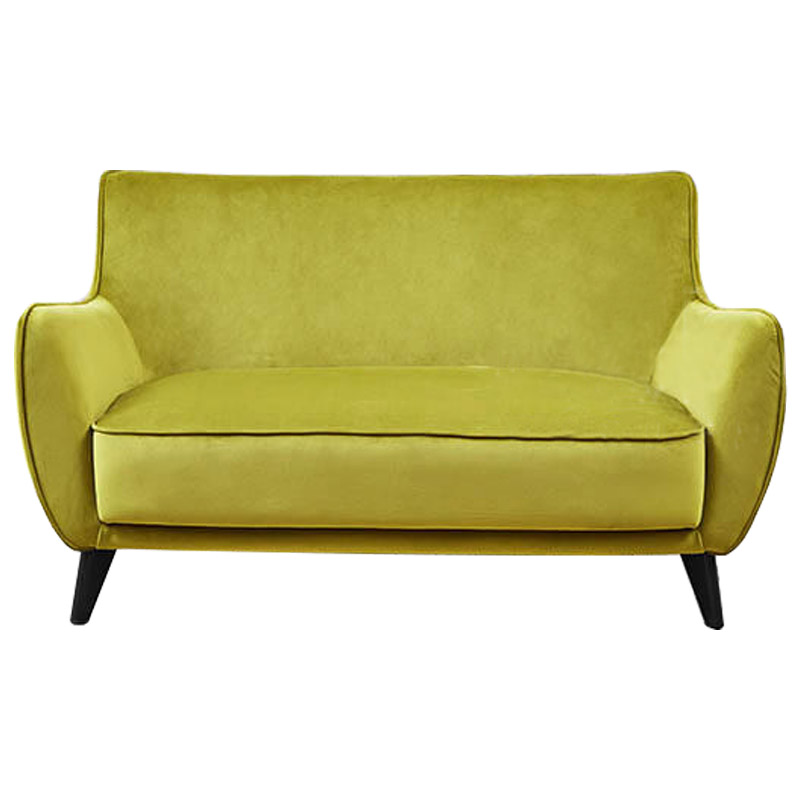 Диван Light Green Softness Sofa Салатовый Черный Диван Light Green Softness Sofa Салатовый Черный в Липецке | Loft Concept