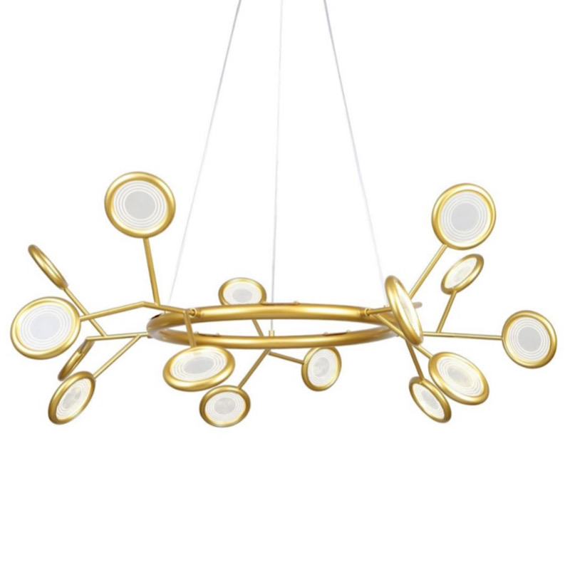 Люстра Gold Bendik Lighting Прозрачный Золотой в Липецке | Loft Concept 