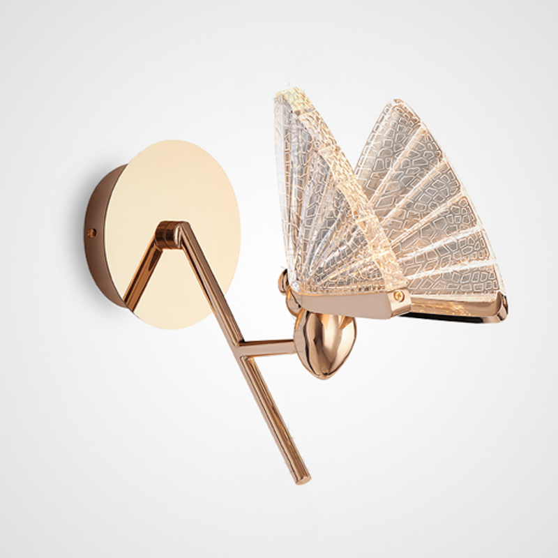 Бра Butterfly Long Wall Lamp A Глянцевое золото Прозрачный Бра Butterfly Long Wall Lamp A Глянцевое золото Прозрачный в Липецке | Loft Concept