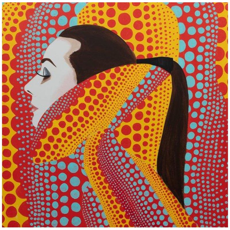 Картина She Dreamed of Kusama in Red and Yellow Мульти Картина She Dreamed of Kusama in Red and Yellow Мульти в Липецке | Loft Concept