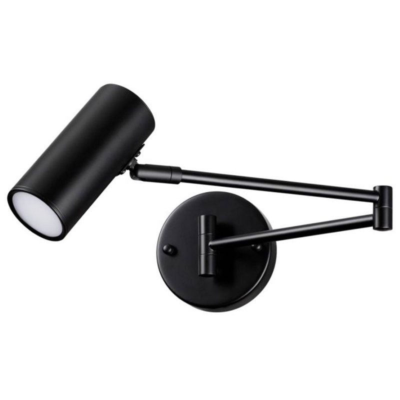 Черное бра поворотное Trumpet Wall Lamp Черный Черное бра поворотное Trumpet Wall Lamp Черный в Липецке | Loft Concept