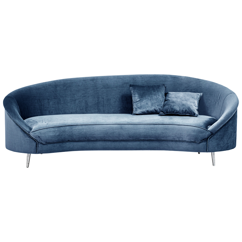 Диван Paulet Sofa blue Серый Хром Диван Paulet Sofa blue Серый Хром в Липецке | Loft Concept