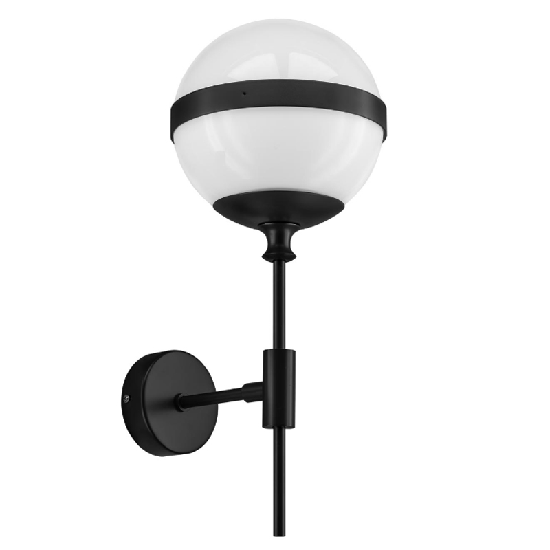 Бра Peggy Wall Lamp Белый Черный матовый Бра Peggy Wall Lamp Белый Черный матовый в Липецке | Loft Concept