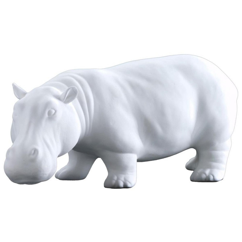 Статуэтка Abhika Hippo Bisc. White Белый Статуэтка Abhika Hippo Bisc. White Белый в Липецке | Loft Concept