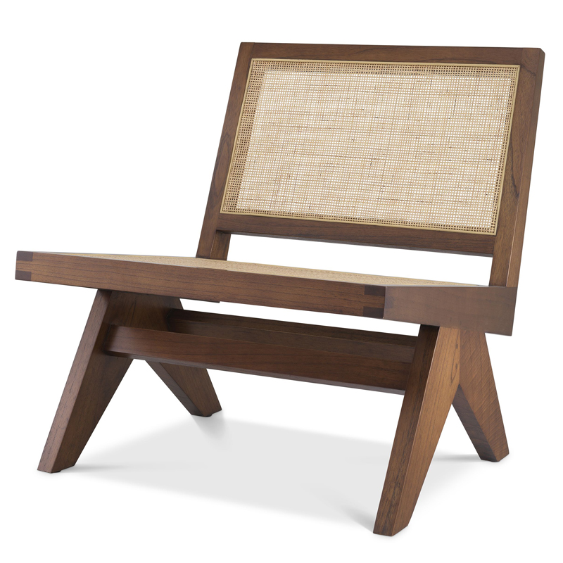 Кресло Eichholtz Chair Romee brown Коричневый Бежевый Кресло Eichholtz Chair Romee brown Коричневый Бежевый в Липецке | Loft Concept