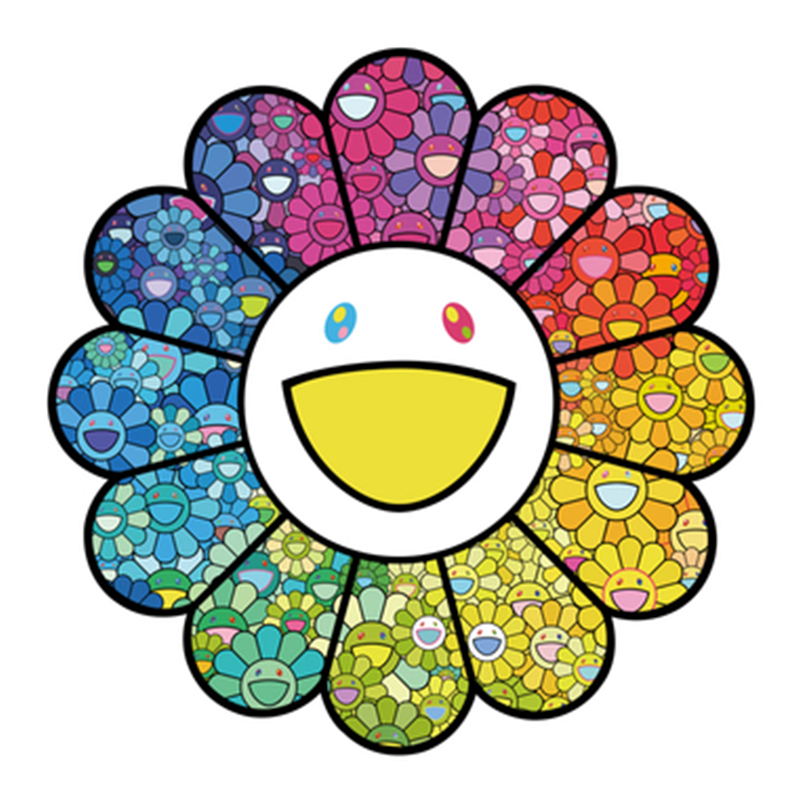 Takashi Murakami Арт-объект на стену Смеющийся Цветок большой Мульти в Липецке | Loft Concept 