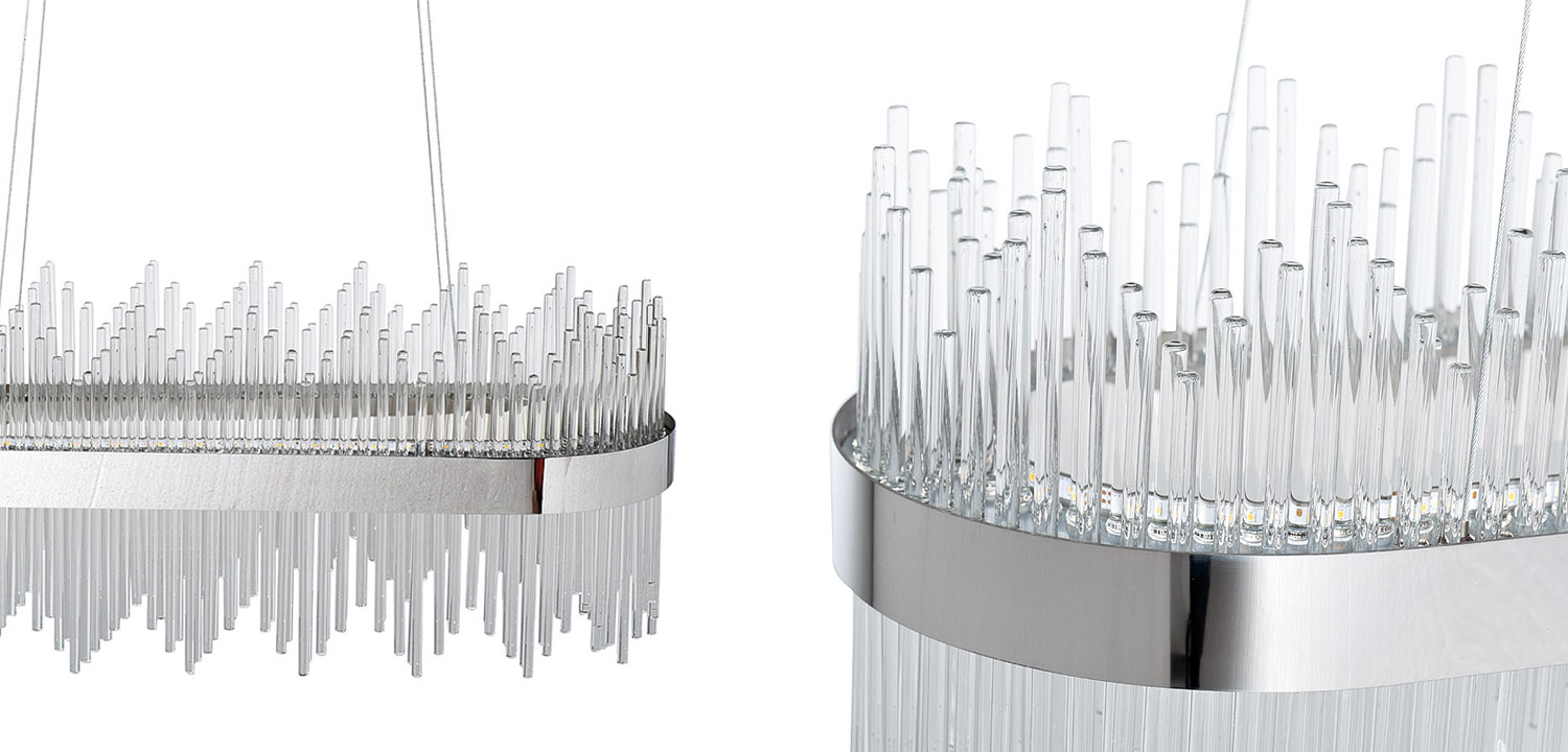 Люстра Nembus Chandelier 80 chrome - фото