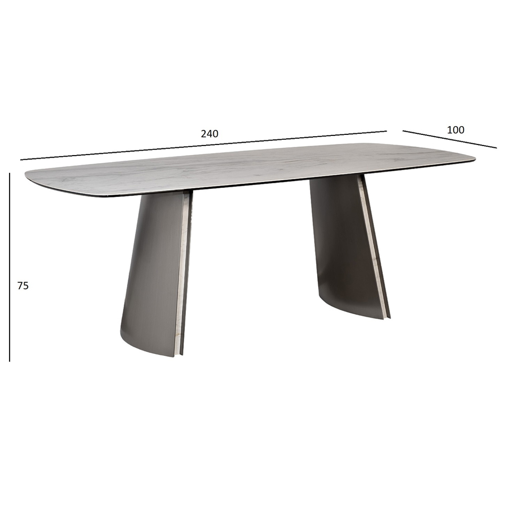 Стол обеденный прямоугольный керамический Ceramic Dining Table в Липецке