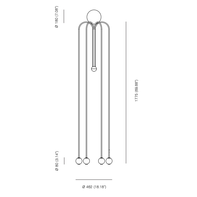 Торшер Michael Anastassiades Fontana Amorosa Bellagio Торшер Michael Anastassiades Fontana Amorosa Bellagio в Липецке