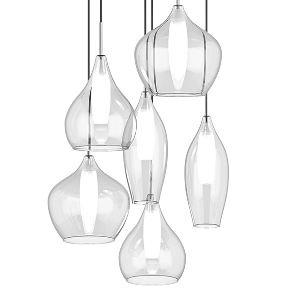 Люстра Candiano Transparent 6 Light Прозрачный Хром Люстра Candiano Transparent 6 Light Прозрачный Хром в Липецке | Loft Concept