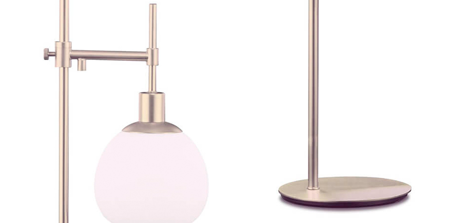 Настольная лампа Tiepolo Ball Table lamp nickel Настольная лампа Tiepolo Ball Table lamp nickel - Loft-Concept в Липецке