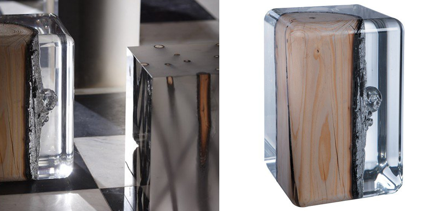 Дизайнерский Стол NILLEQ ICE burned Occasional table - фото