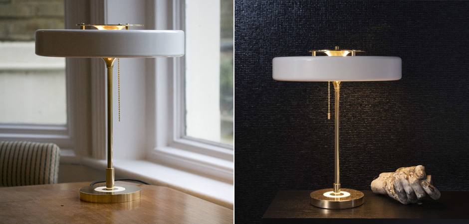 Настольная Bert Frank Revolve Table Lamp White Настольная Bert Frank Revolve Table Lamp White - Loft-Concept в Липецке