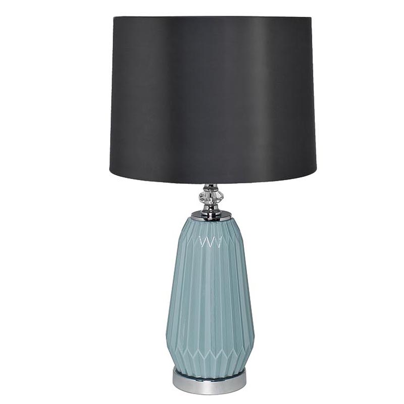 Настольная лампа Christer Table Lamp blue glass Голубой Серый в Липецке | Loft Concept 