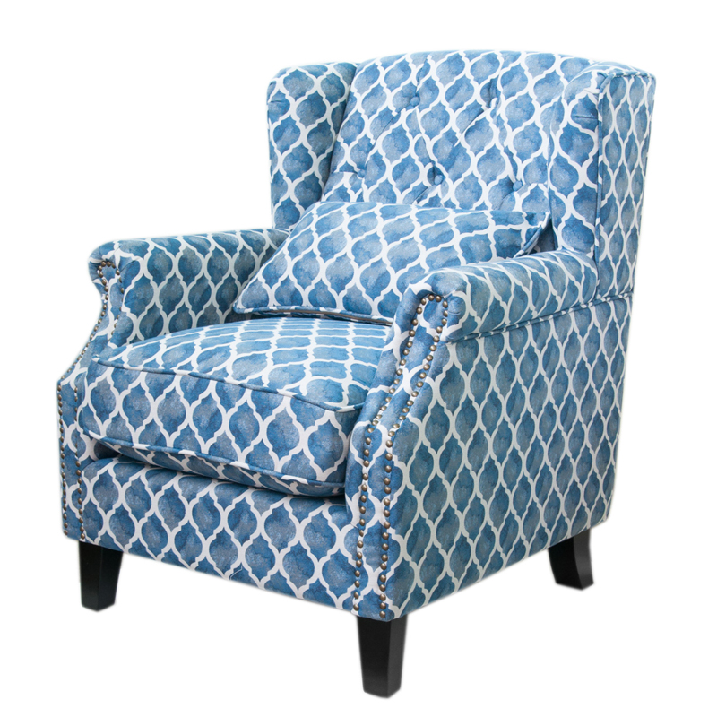 Кресло Filiberto Armchair Velour Синий Кресло Filiberto Armchair Velour Синий в Липецке | Loft Concept