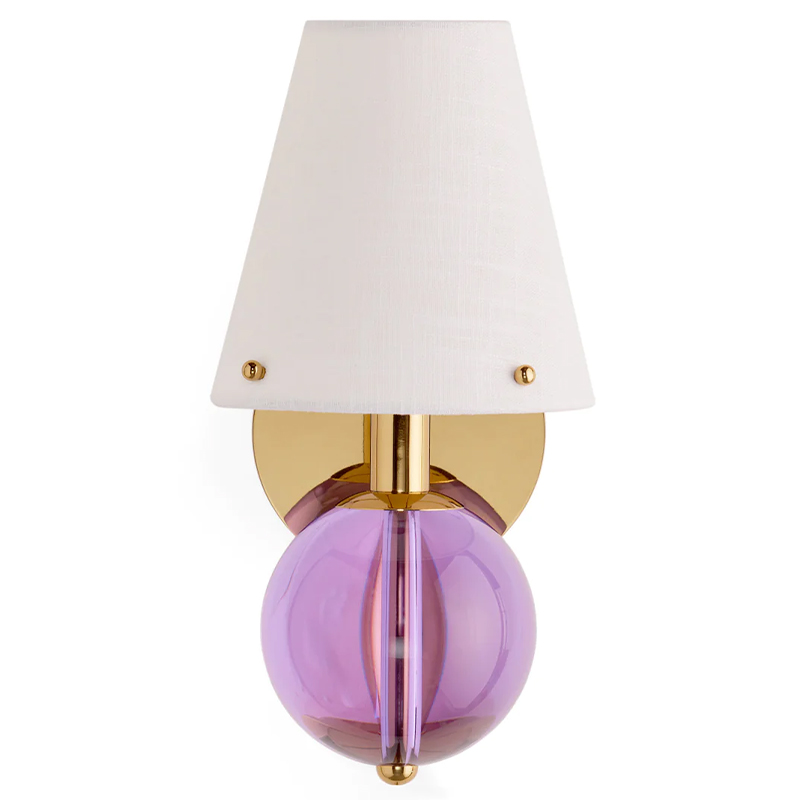 Бра BELVEDERE SCONCE Jonathan Adler Pink Золотой Белый Сиреневый Бра BELVEDERE SCONCE Jonathan Adler Pink Золотой Белый Сиреневый в Липецке | Loft Concept