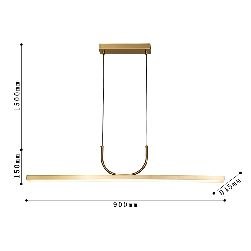 Минималистичная золотая люстра Trumpet tube Минималистичная золотая люстра Trumpet tube в Липецке