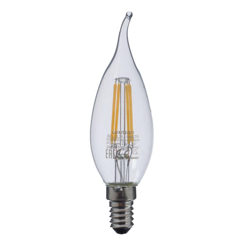 Прозрачная Свеча LED E14 4.5W Прозрачное Стекло Прозрачная Свеча LED E14 4.5W Прозрачное Стекло в Липецке | Loft Concept