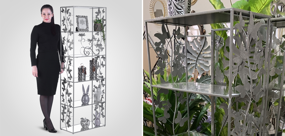 Стеллаж Silver Butterfly Wide Стеллаж Silver Butterfly Wide - Loft-Concept в Липецке