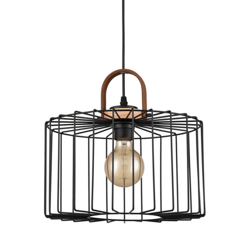 Подвесной светильник Cage Wire Color black D32 Черный Подвесной светильник Cage Wire Color black D32 Черный в Липецке | Loft Concept