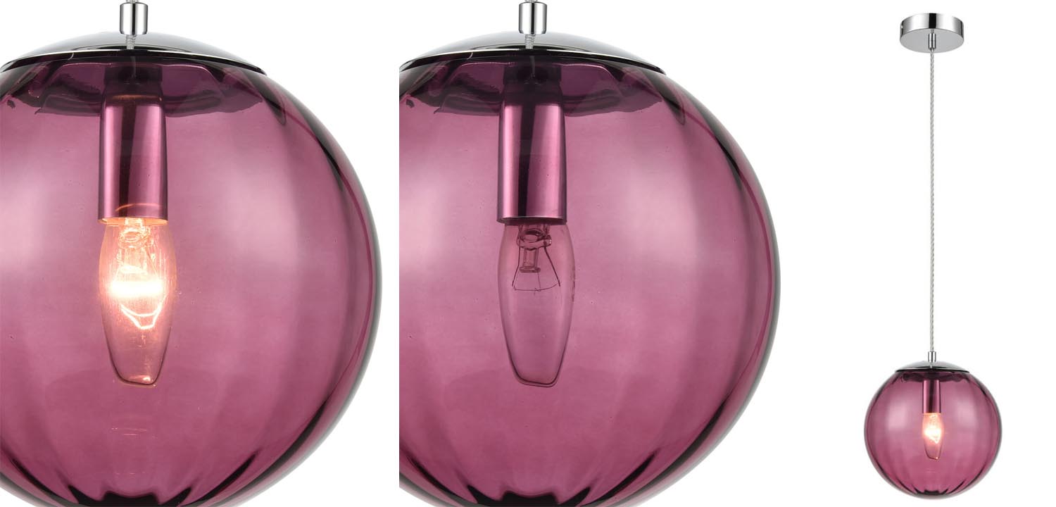 Подвесной светильник Hector pink - фото