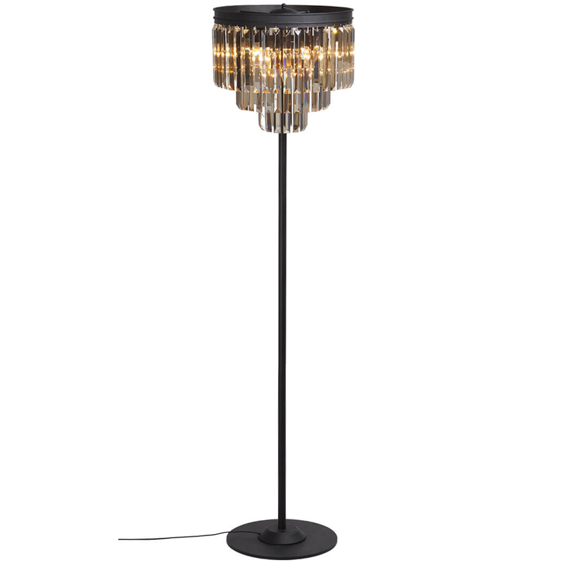 Торшер RH Odeon Amber GLASS Floor Lamp Стекло Амбер Черный Торшер RH Odeon Amber GLASS Floor Lamp Стекло Амбер Черный в Липецке | Loft Concept