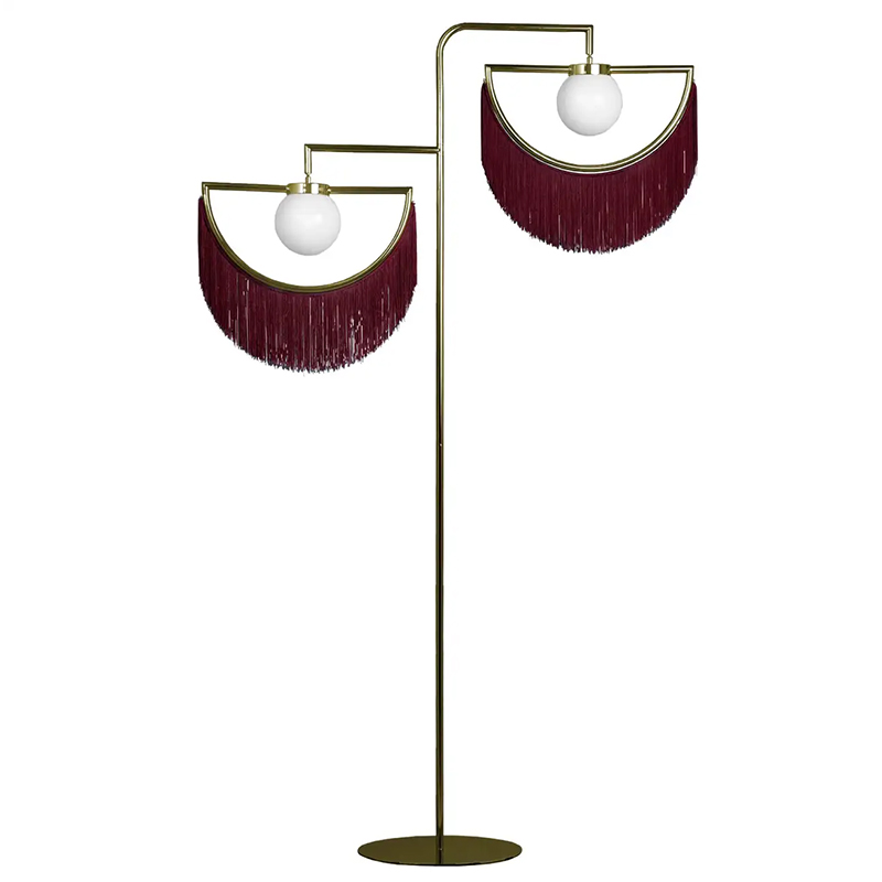 Торшер Wink Standing Lamp by Houtique Wine Золотой Бургундский красный Торшер Wink Standing Lamp by Houtique Wine Золотой Бургундский красный в Липецке | Loft Concept