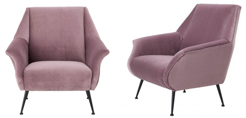 Кресло Eichholtz Chair Trezzo Lilac Кресло Eichholtz Chair Trezzo Lilac - Loft-Concept в Липецке