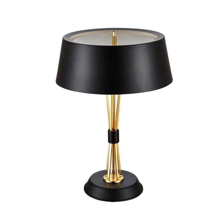 Настольная лампа MILES TABLE LAMP Delightful Глянцевое золото Черный Белый Настольная лампа MILES TABLE LAMP Delightful Глянцевое золото Черный Белый в Липецке | Loft Concept